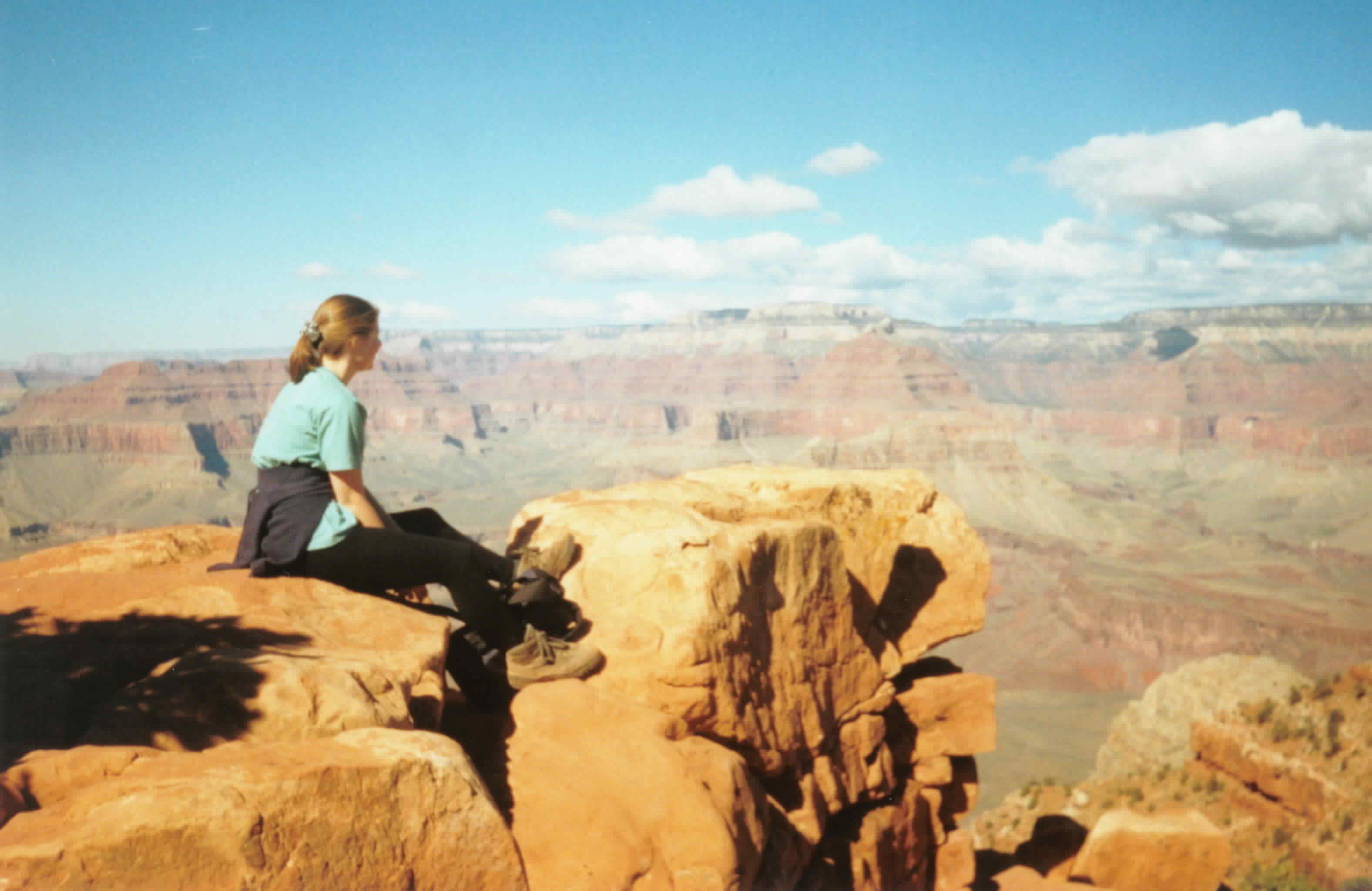 Close to the edge in the Grand Canyon